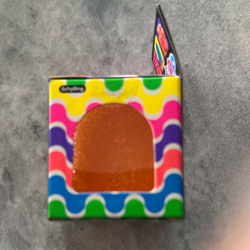 Nee Doh Gumdrop Squishy Toy - Vibrant Orange - Picture 2 of 3